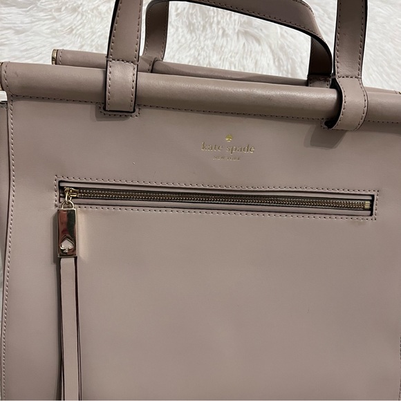 KATE SPADE ♠️ sand medium purse (large enough for a laptop) - Picture 3 of 6